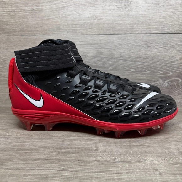 Nike Force Savage Pro 2 Men 16 Black Red Football Cleats BV3969-014